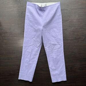 SARA CAMPBELL Sheri Pant Mid Rise Slim Leg Pull On Flat Front Size Small No Slit